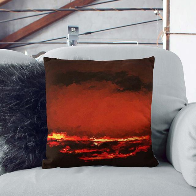 Clouds on Fire Cushion with Filling East Urban Home Size: 40cm H x 40cm W x 15cm D on Productcaster.