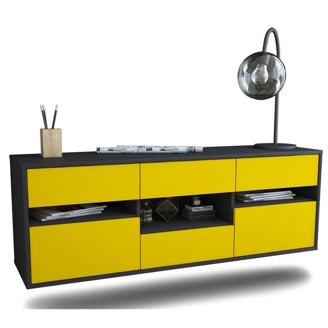 Grayden TV Stand Ebern Designs Colour: Yellow on Productcaster.