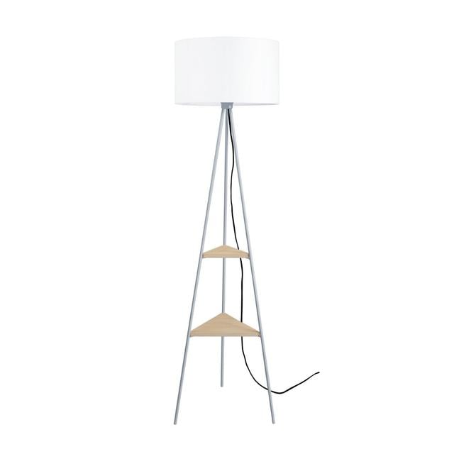 Engram 155cm Tripod Floor Lamp Latitude Run Base Finish: Aluminium on Productcaster.