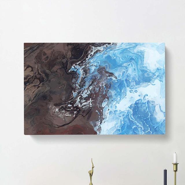 Merging Dreams in Abstract - Wrapped Canvas Painting Print East Urban Home Size: 60cm H x 91cm W x 3cm D on Productcaster.