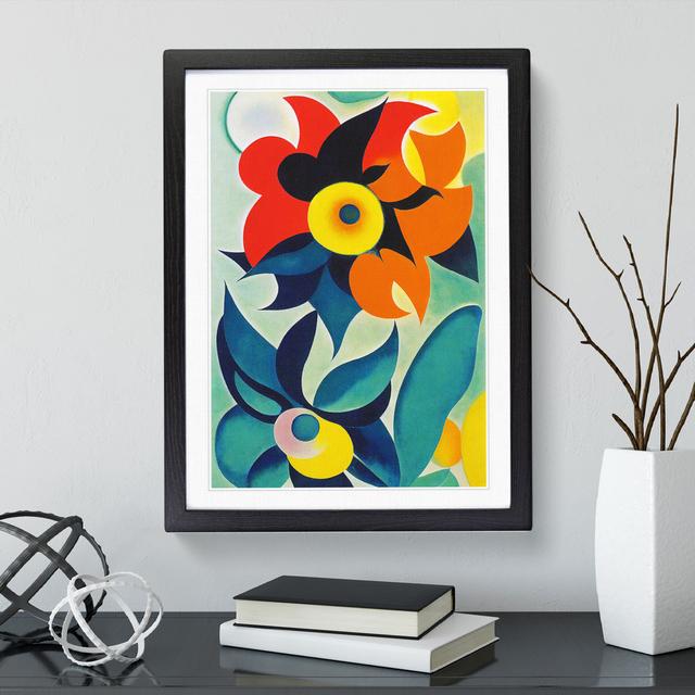 Art Flowers Abstract No.2 - Picture Frame Graphic Art Marlow Home Co. Frame Colour: Black, Size: 46cm H x 34cm W on Productcaster.