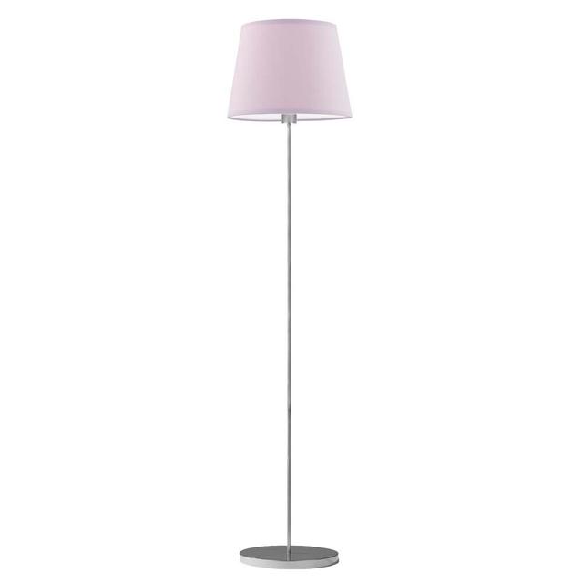 162,5 cm Stehlampe Artimus 17 Stories Gestellausführung: Silberfarben, Schirmfarbe: Hellviolett on Productcaster.