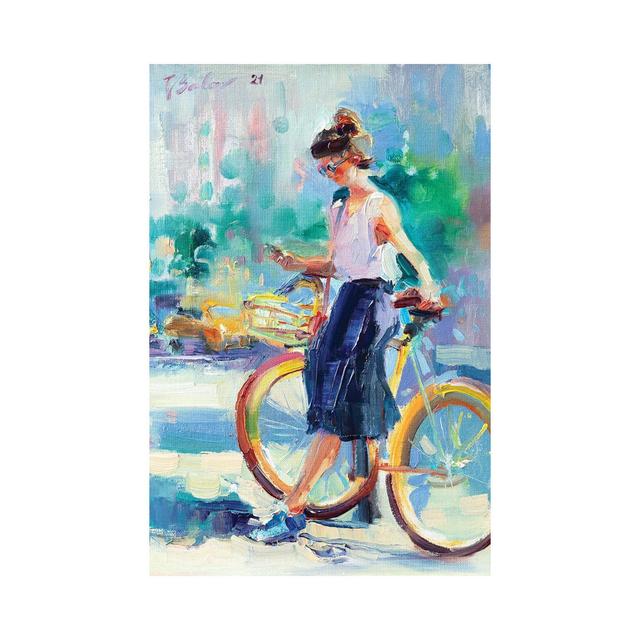 Sunny Day in the City by Katharina Valeeva - Wrapped Canvas Painting ClassicLiving Size: 30.48cm H x 20.32cm W x 1.91cm D on Productcaster.