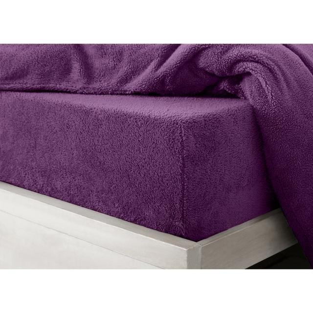 Gorgonio Microfiber Fitted Sheet Fairmont Park Colour: Purple, Size: 137 x 190cm on Productcaster.