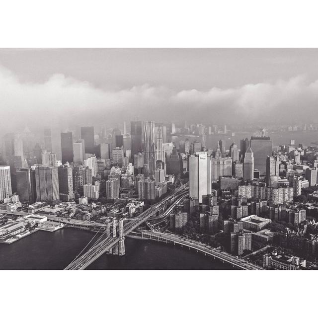 Aerial Ny City - Wrapped Canvas Art Prints Latitude Run Size: 30cm H x 46cm W on Productcaster.