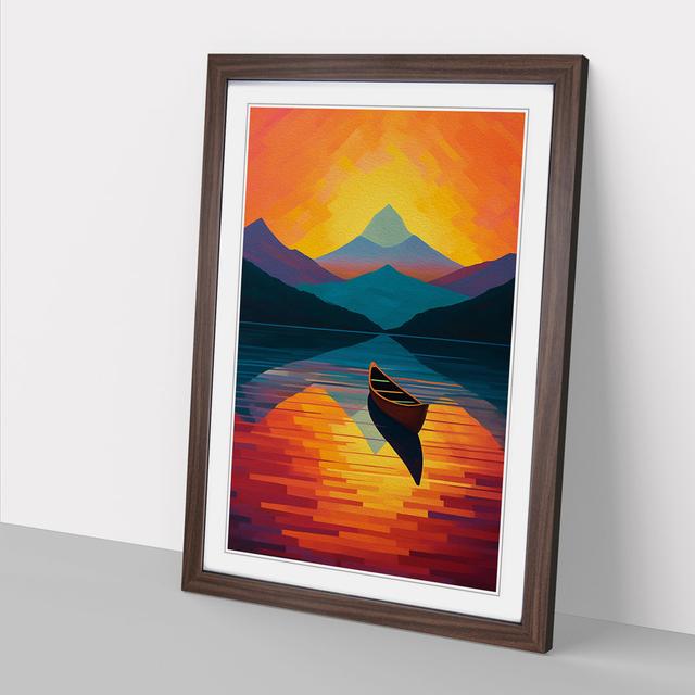 XYZ-FRM-V1223-2146 Print Breakwater Bay Format: Walnut Framed, Size: 46cm H x 34cm W x 2cm D on Productcaster.