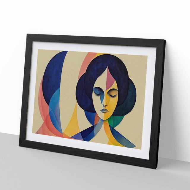 Watercolour Woman Vol.1 Abstract - Picture Frame Graphic Art Fairmont Park Size: 46cm H x 64cm W, Format: Black on Productcaster.