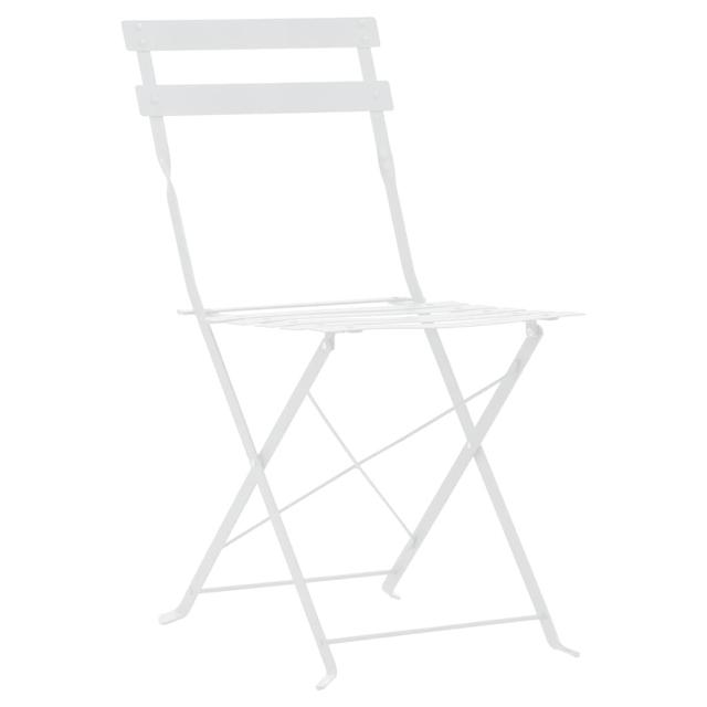 Amillano Round 2 - Person 60cm Long Bistro Set Marlow Home Co. Colour: White on Productcaster.