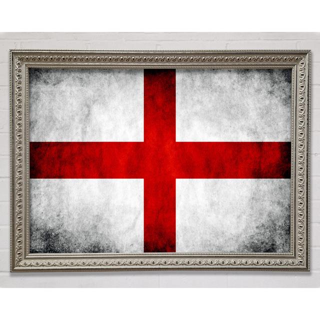 St George Flagge England - Einzelner Bilderrahmen Kunstdrucke Williston Forge Größe: 84,1 cm H x 118,9 cm B on Productcaster.