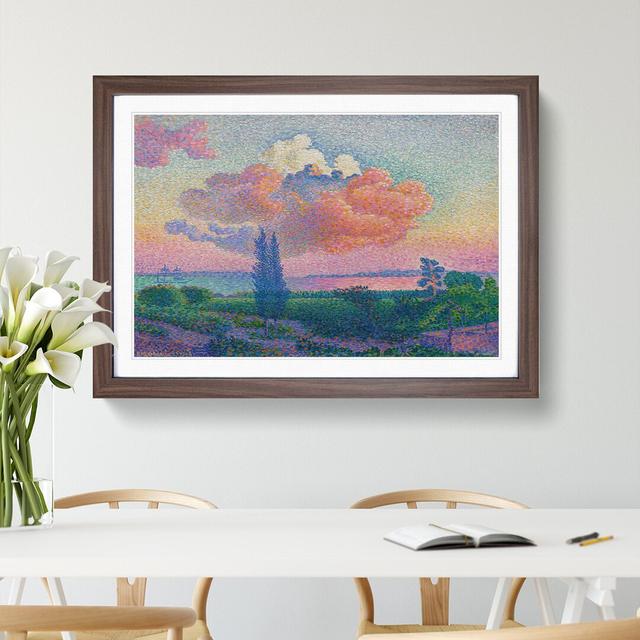 The Rose Cloud by Henri-Edmond Cross - Picture Frame Painting East Urban Home Frame Option: Walnut Framed, Size: 48cm H x 65cm W x 2cm D on Productcaster.