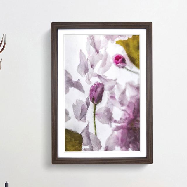 Fallen Pink Petals - Picture Frame Painting Print East Urban Home Frame Option: Walnut Framed, Size: 45cm H x 33cm W x 2cm D on Productcaster.