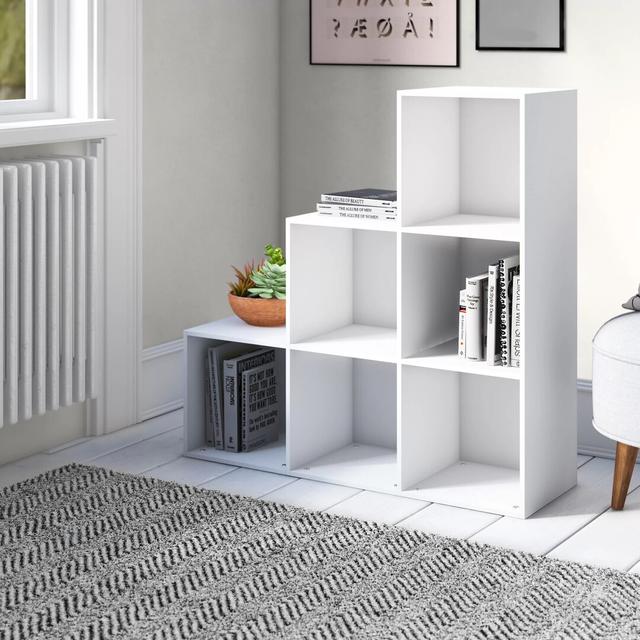 Goldman Bookcase 17 Stories Colour: White on Productcaster.