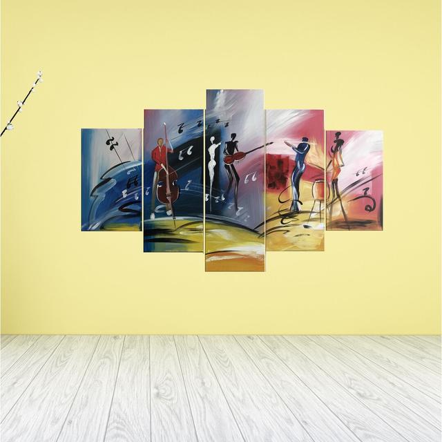 5 Piece Wrapped Canvas Graphic Art Print Set 17 Stories on Productcaster.