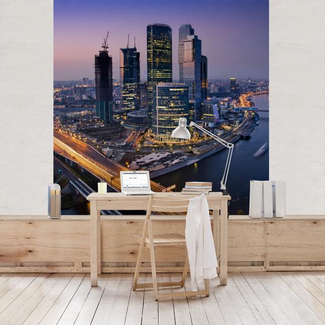 Sunset Over Moskow Semi-Gloss Wallpaper Roll East Urban Home Material quality: Premium (150g/m²), Size: 1,92 m x 192 cm, Materialqualität: Premium (15 on Productcaster.