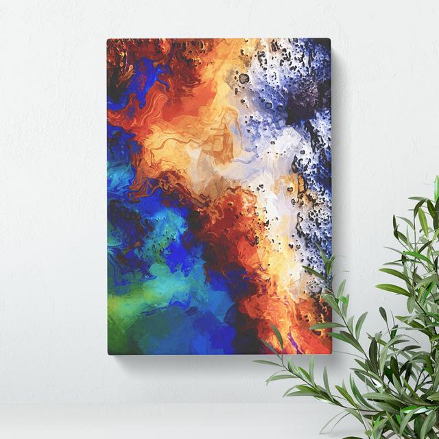 Evening Chances Abstract - Wrapped Canvas Graphic Art Metro Lane Size: 60cm H x 40cm W x 3cm D on Productcaster.