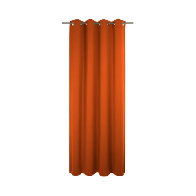 Newbury 67% Polyester And 33% Cotton Room Darkening Pinch Pleat Single Curtain Panel Wirth Panel Size: 130cm Width x 365cm Drop, Curtain Colour: Terra on Productcaster.