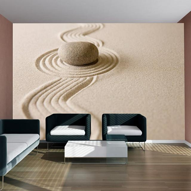 Zen Sand Garden 3.09m x 400cm Wallpaper East Urban Home on Productcaster.