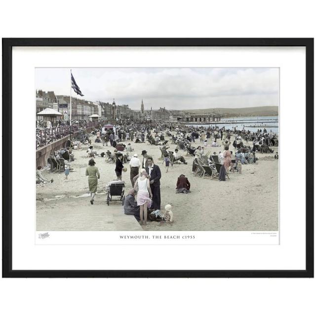 'Weymouth, the Beach C1955' by Francis Frith - Picture Frame Photograph Print on Paper The Francis Frith Collection Size: 60cm H x 80cm W x 2.3cm D, C on Productcaster.