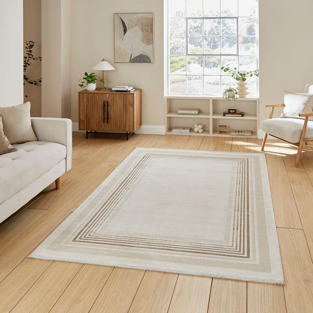 Daedra Machine Woven Cream Area Rug Metro Lane Rug Size: Rectangle 200 x 290cm on Productcaster.