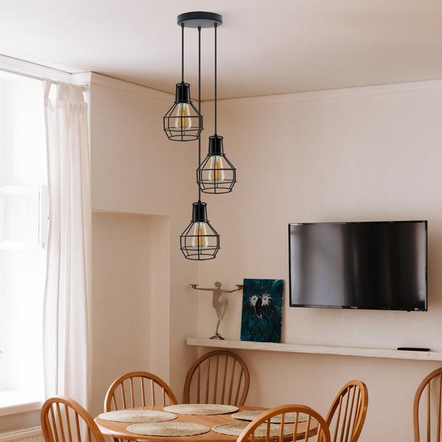 Thiam 3 - Light Pendant Borough Wharf Bulb Included: No on Productcaster.