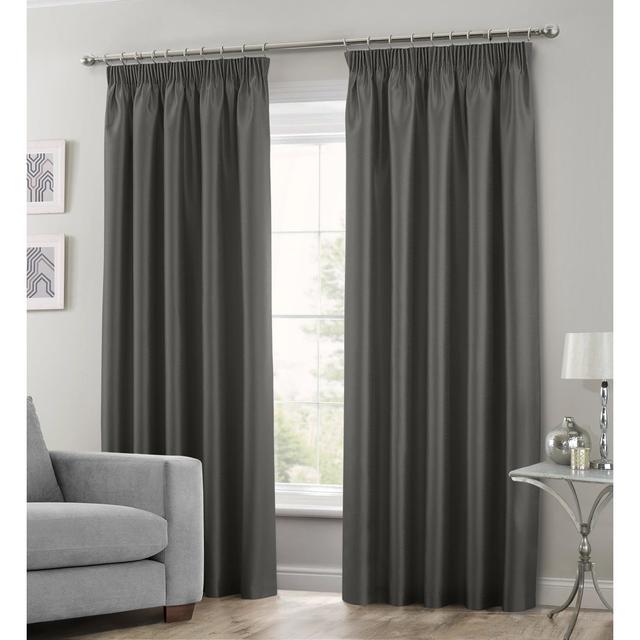 Gulya Polyester Grommet / Eyelet Curtain Panel 17 Stories Curtain Colour: Charcoal, Panel Size: 66cm Width x 72cm Drop on Productcaster.