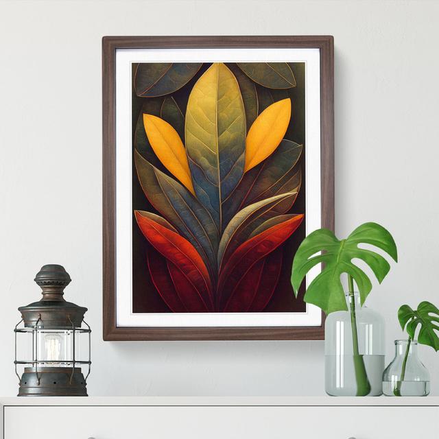 XC1022-178X A Virtuous Leaves - Wrapped Canvas Print Marlow Home Co. Size: 34cm H x 25cm W x 2cm D, Format: Walnut on Productcaster.