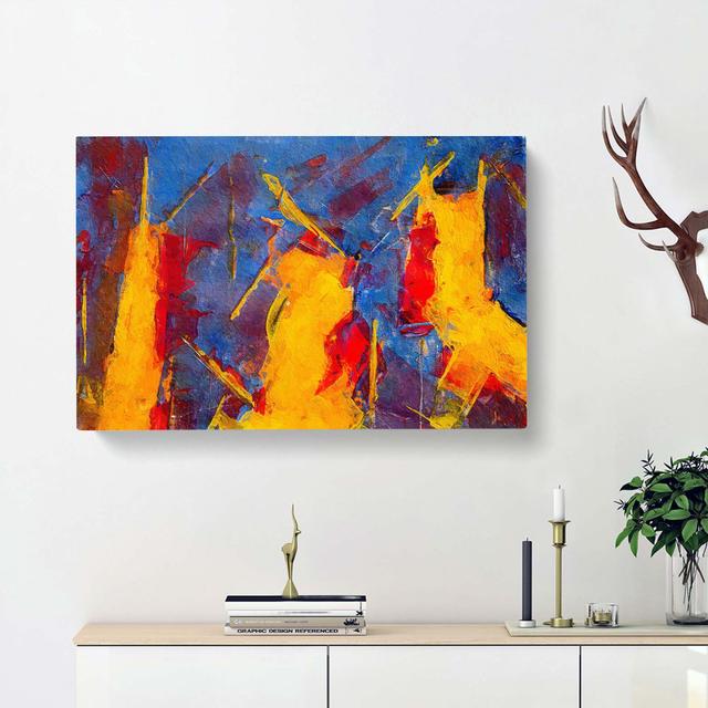 Abstract Art Painting Vol.135 by S.Johnson - Wrapped Canvas Painting Print East Urban Home Size: 50cm H x 76cm W x 3cm D on Productcaster.