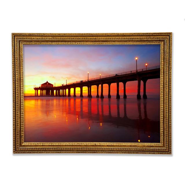 Pier Delight Framed Print Highland Dunes Size: 29.7cm H x 42cm W on Productcaster.