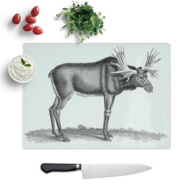 Tempered Glass an Elk Chopping Board East Urban Home Size: 28.5 cm W x 20 cm L on Productcaster.