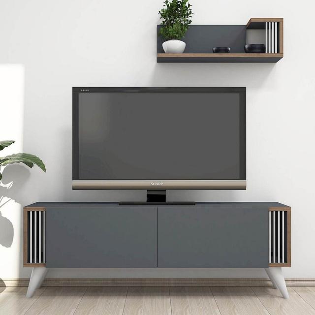 Hartville TV Stand for TVs up to 70" Latitude Run Colour: Walnut on Productcaster.