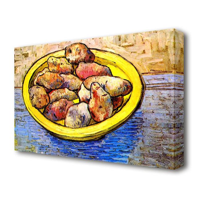 'Still Life with Potatoes' by Vincent Van Gogh Oil Painting Print on Wrapped Canvas East Urban Home Size: 66 cm H x 101.6 cm W on Productcaster.