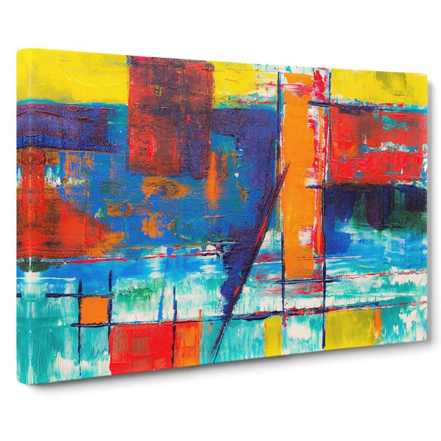 Abstract Art Painting Vol.292 by S.Johnson - Wrapped Canvas Painting Print East Urban Home Size: 40cm H x 60cm W x 3cm D on Productcaster.