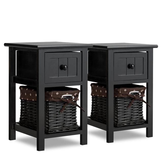 Solid Wood End Table Set (Set of 2) Marlow Home Co. on Productcaster.