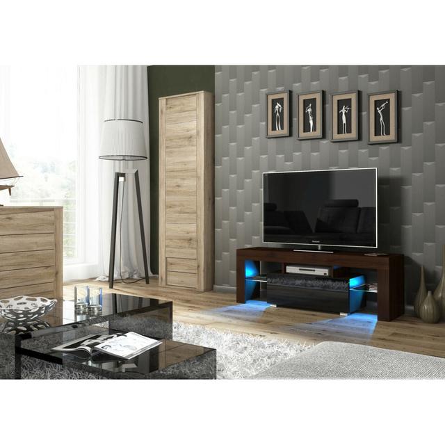 Ashvika TV Stand for TVs up to 48" Metro Lane Colour: Brown/Black on Productcaster.