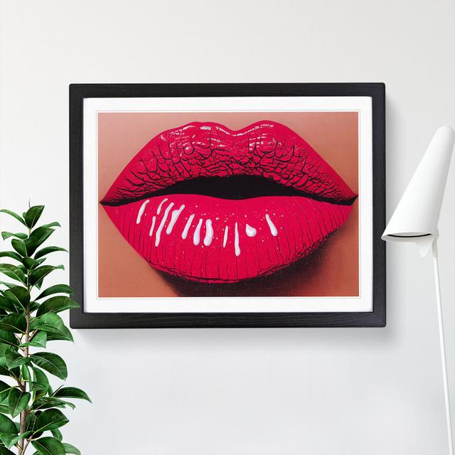 Lips Of A Woman - Single Picture Frame Print Fairmont Park Size: 25cm H x 34cm W, Frame Colour: Black on Productcaster.