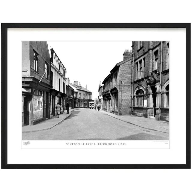 'Poulton Le Fylde, Breck Road C1955' - Picture Frame Photograph Print on Paper The Francis Frith Collection Size: 28cm H x 36cm W x 2.3cm D on Productcaster.