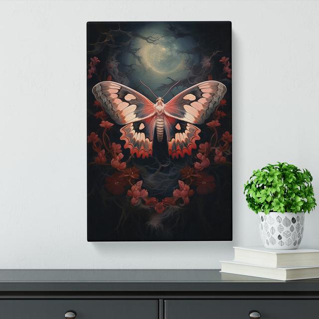 Moth Romanticism - No Frame Art Prints Brambly Cottage Size: 60cm H x 40cm W x 3cm D on Productcaster.