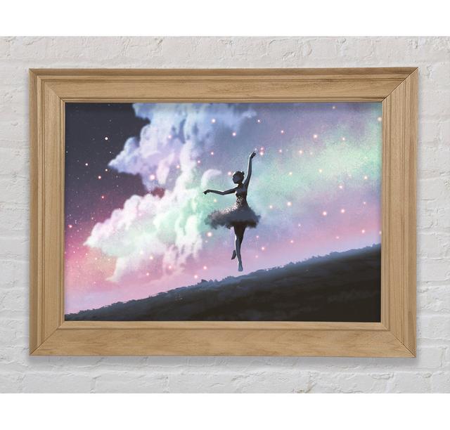 Ballerina In Space - Single Picture Frame Art Prints Bright Star Size: 84.1cm H x 142.2cm W x 8cm D on Productcaster.