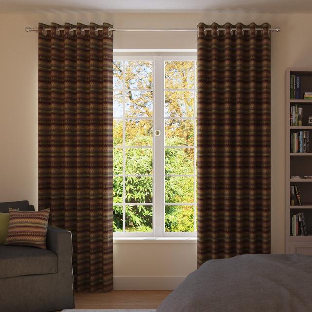 Natur Pur Curitiba Curtains 2 Panels | Cotton Pencil Pleat Blackout Lined (Set of 2) Natur Pur Colour: Pink/Grey, Panel Size: 228 W x 137 D Cm on Productcaster.