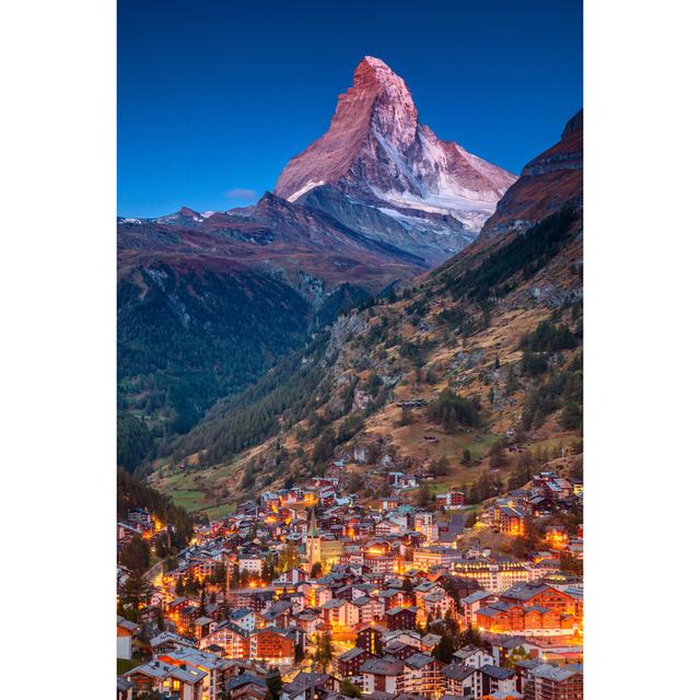 Zermatt, Switzerland. by Rudybalasko - Wrapped Canvas Photograph Alpen Home Size: 30cm H x 20cm W on Productcaster.