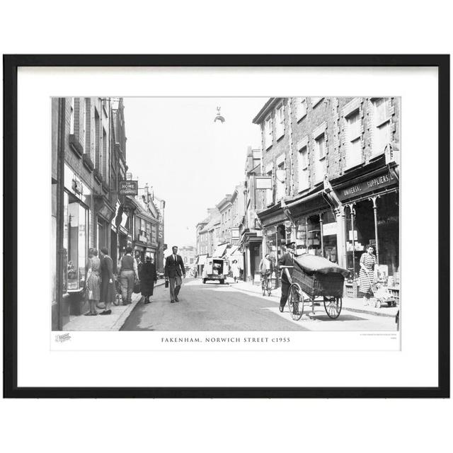 'Fakenham, Norwich Street C1955' by Francis Frith - Picture Frame Photograph Print on Paper The Francis Frith Collection Size: 28cm H x 36cm W x 2.3cm on Productcaster.