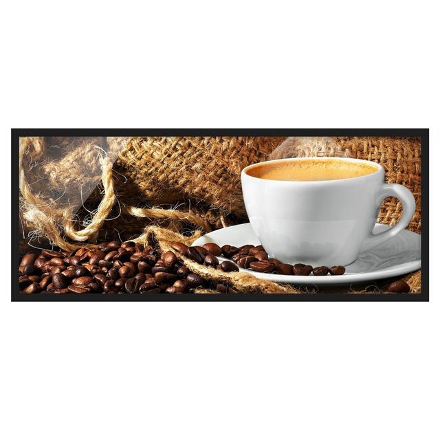 Coffee in the Morning - Picture Frame Photograph Ophelia & Co. Size: 30cm H x 75cm W x 2cm D, Frame Option: Black Framed on Productcaster.