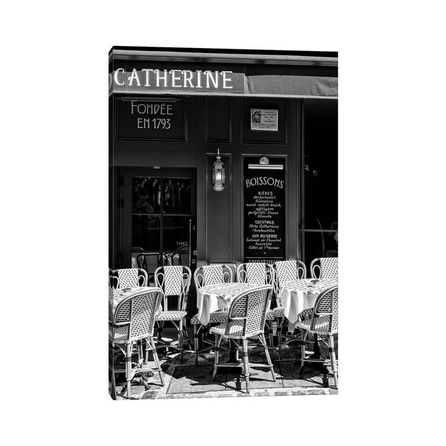 Montmartre Series - Café Paris by Philippe Hugonnard - Wrapped Canvas Photograph Latitude Run Size: 101.6cm H x 66.04cm W x 3.81cm D on Productcaster.