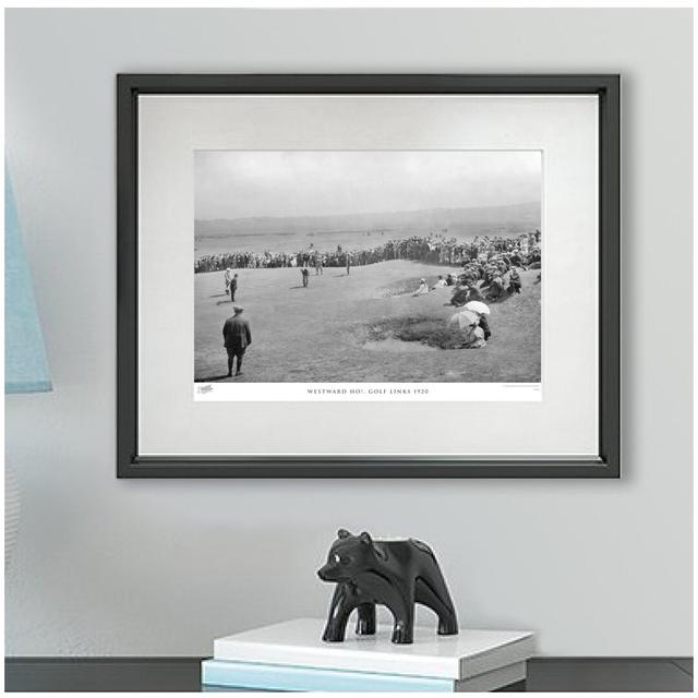 'Westward Ho!, Golf Links 1920' by Francis Frith - Picture Frame Photograph Print on Paper The Francis Frith Collection Size: 45cm H x 60cm W x 2.3cm on Productcaster.