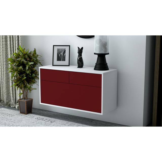 TV-Lowboard Nubell Ebern Designs Farbe: Rot on Productcaster.