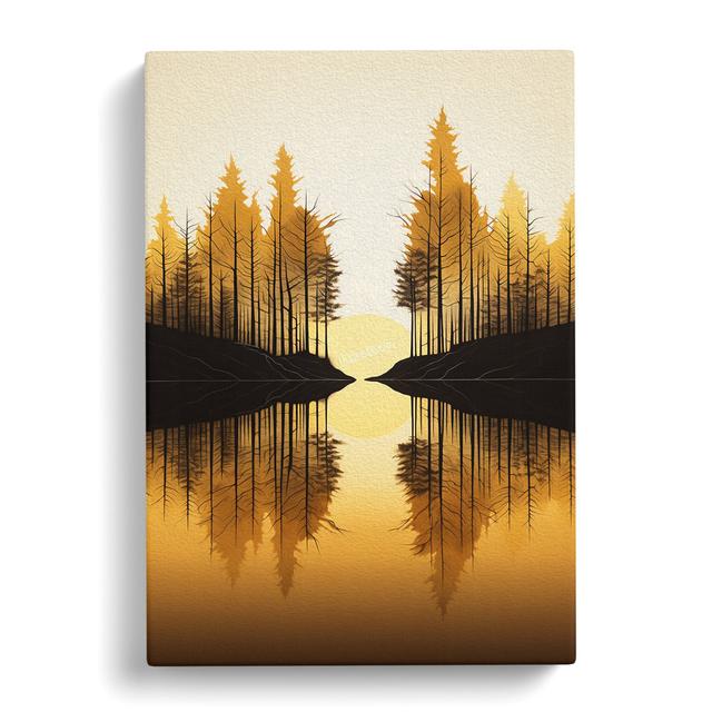 Forest Minimalism - Wrapped Canvas Art Prints Alpen Home Size: 76cm H x 50cm W x 3cm D on Productcaster.