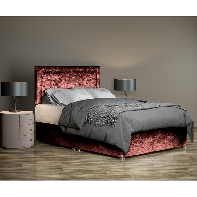 Ibsen Divan Bed Base 17 Stories Size: Single (3'), Colour: Mulberry on Productcaster.