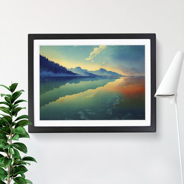 Glowing Lake - Picture Frame Graphic Art Alpen Home on Productcaster.