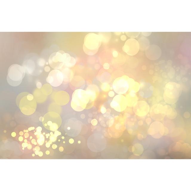 Abstract Golden Festive Bokeh with Glitter Sparkle - Wrapped Canvas Graphic Art 17 Stories Size: 81cm H x 122cm W x 3.8cm D on Productcaster.