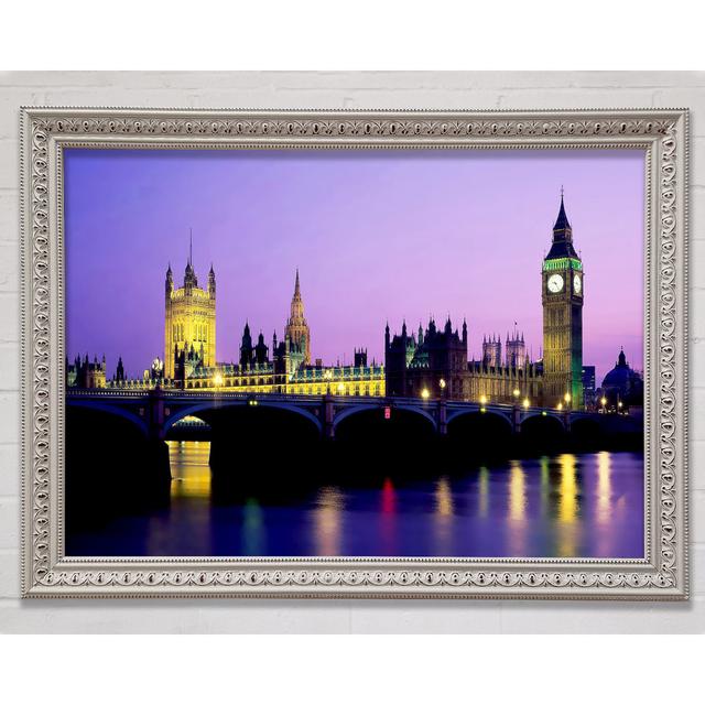 London Bridge City Lights - Einzelner Bilderrahmen Kunstdrucke Bright Star Größe: 59,7 cm H x 84,1 cm B x 3 cm T on Productcaster.